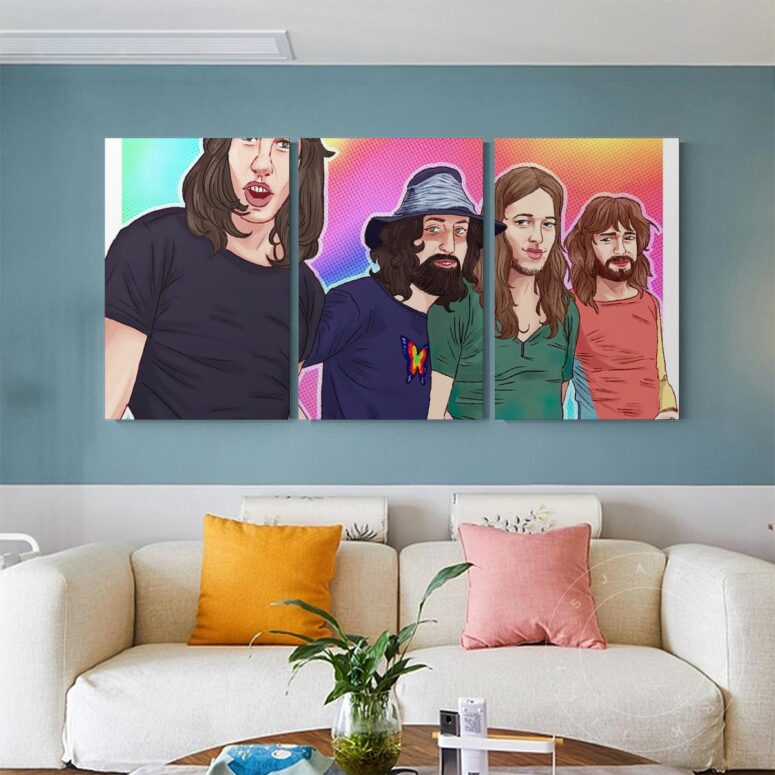 Pink Floyd Band Digital Art Poster Canvas Pink Floyd Band Digital Art Poster Canvas