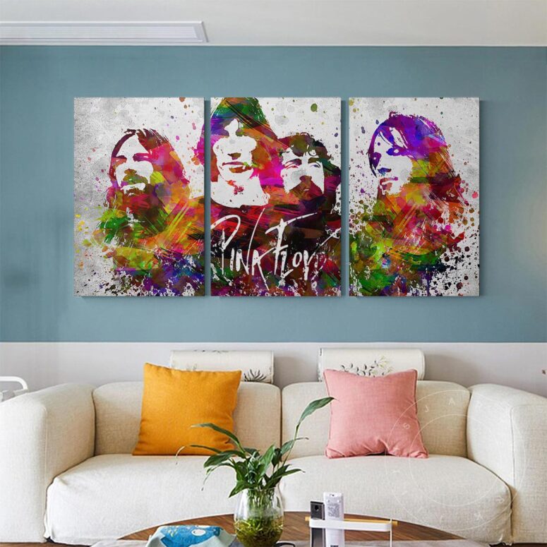 Pink Floyd in Color Poster Canvas Pink Floyd in Color Poster Canvas