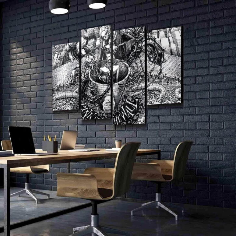 Essence of the Wall Pink Floyd Poster Pink Floyd Canvas