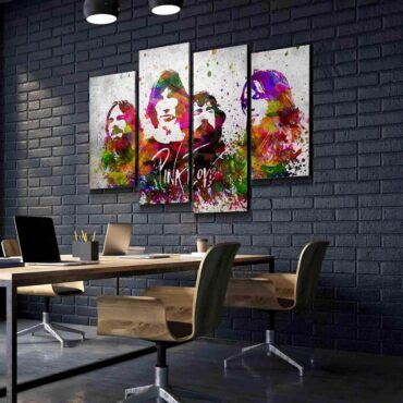 Pink Floyd in Color Poster Canvas Pink Floyd in Color Poster Canvas