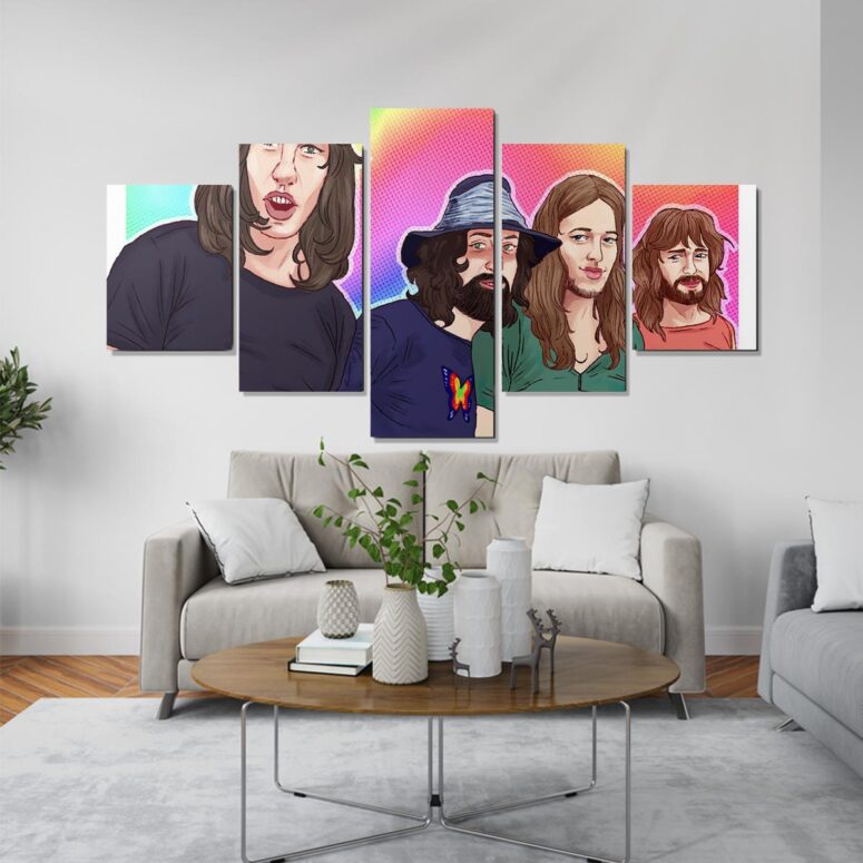 Pink Floyd Band Digital Art Poster Canvas Pink Floyd Band Digital Art Poster Canvas