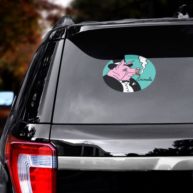 Pink Floyd ANIMALS PIG Car Sticker Decal Pink Floyd ANIMALS PIG Car Sticker Decal