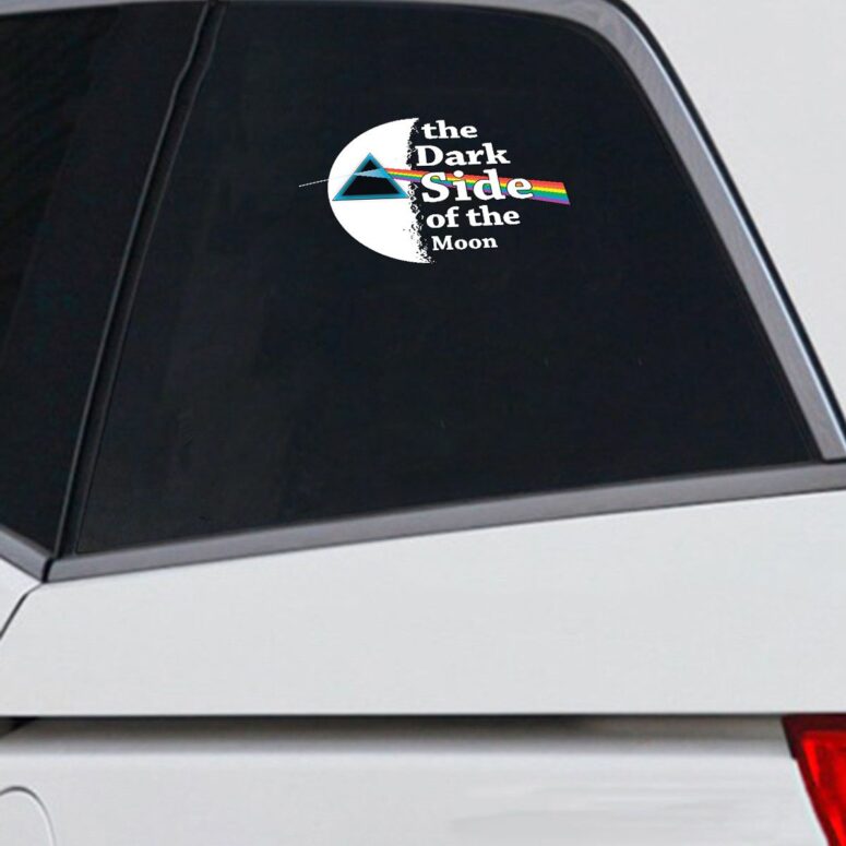 The Dark Side Of The Moon Pink Floyd Car Sticker Decal The Dark Side Of The Moon Pink Floyd Car Sticker Decal