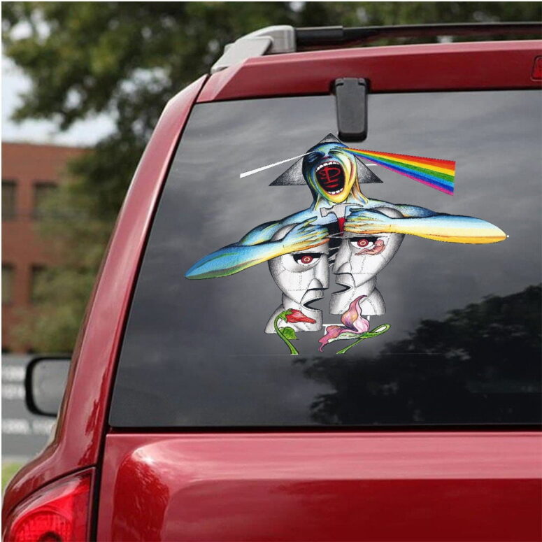 Division Bell x The Dark Side Of The Wall Pink Floyd Car Sticker Decal