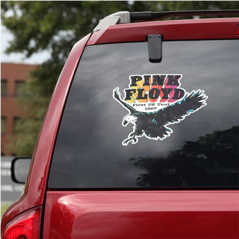 First US Tour 1967 Pink Floyd Car Sticker Decal
