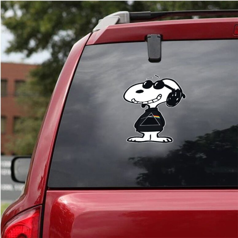 Joe Cool Pink Floyd Is Cool Snoopy Music Car Sticker Decal