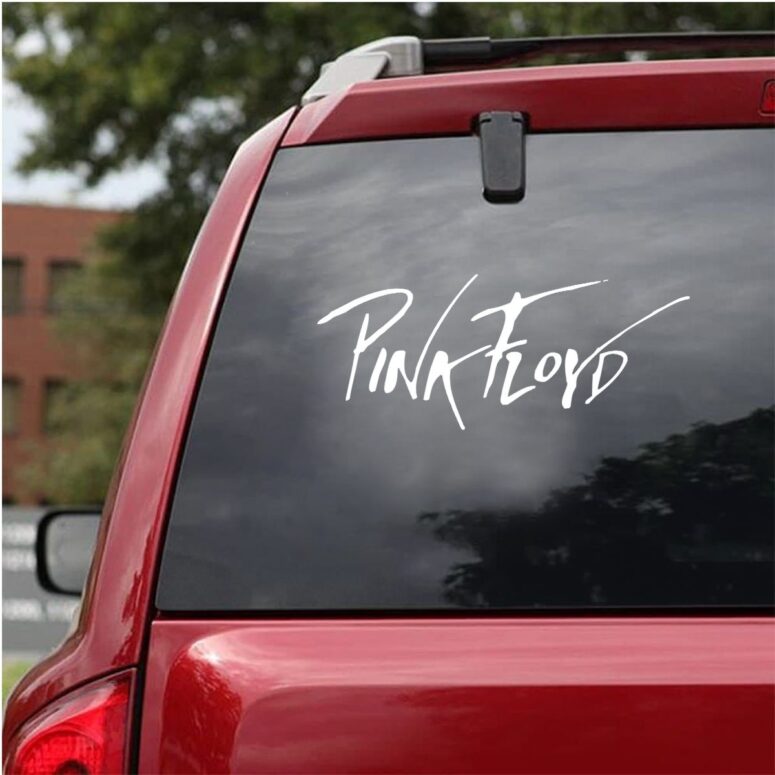 Pink Floyd White logo Car Sticker Decal Pink Floyd White logo Car Sticker Decal