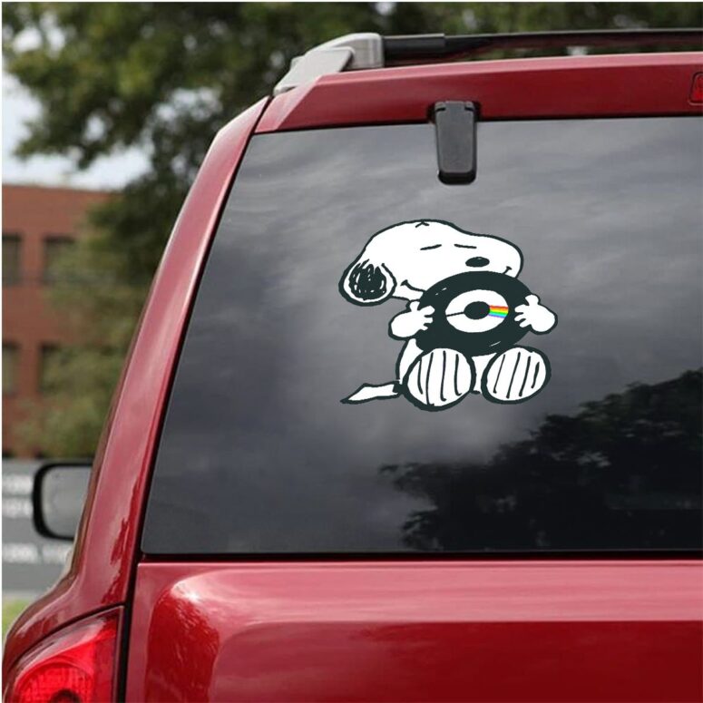 Snoopy My Favourite Band is Pink Floyd Car Sticker Decal Snoopy My Favourite Band is Pink Floyd Car Sticker Decal