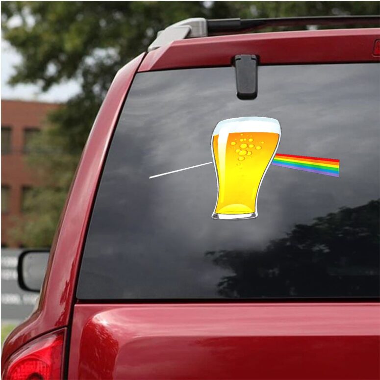 Wish You Were Beer Pink Floyd Car Sticker Decal