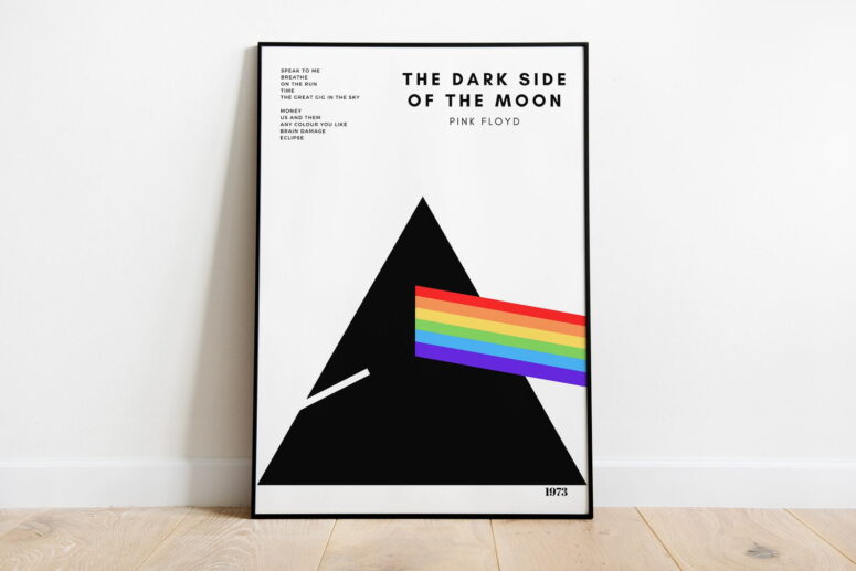 Dark Side Of The Moon Minimalism - Pink Floyd Canvas