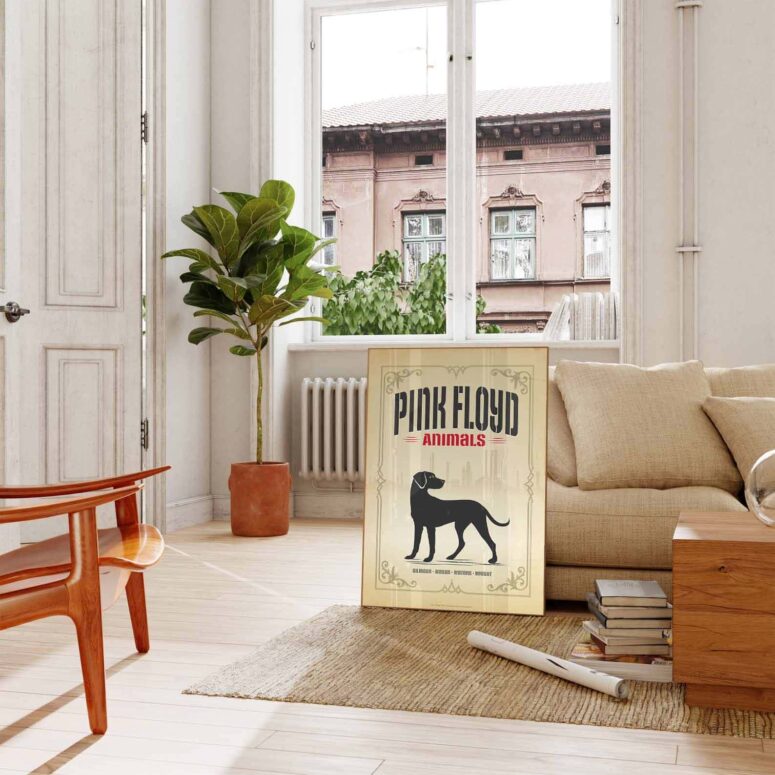 Pink Floyd Poster - Dogs Animals Album