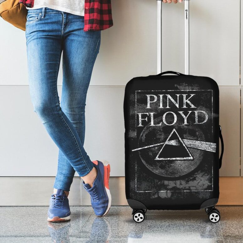 Dark Side Of The Moon Hand Drawing Art Pink Floyd Luggage Cover