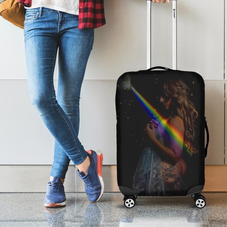 Dark Side Of The Moon Lady Pink Floyd Luggage Cover