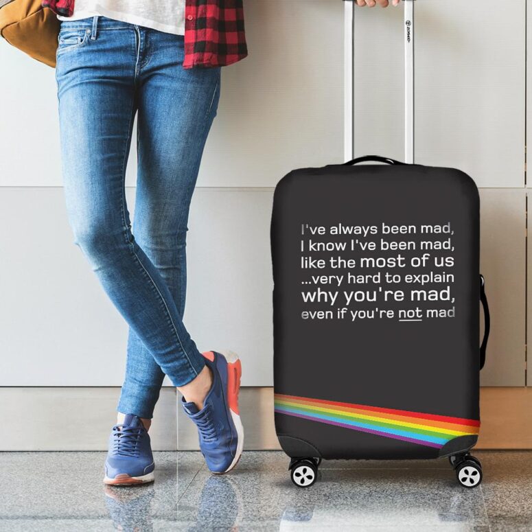 Dark Side of the Moon Hidden Message Pink Floyd Luggage Cover