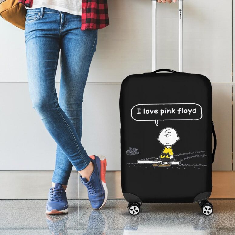 I love Pink Floyd Snoopy Luggage Cover