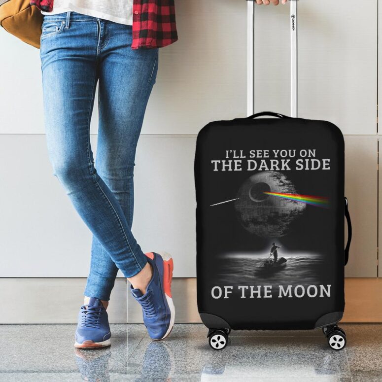 Ill see you on the dark side of the moon Pink Floyd Luggage Cover