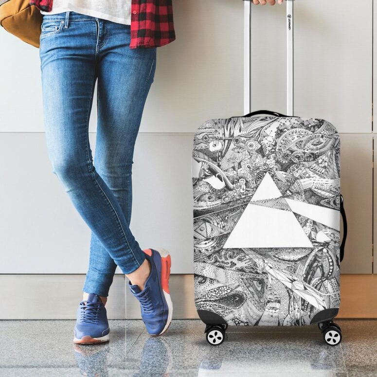 Memories Fan Art Pink Floyd Luggage Cover Memories Fan Art Pink Floyd Luggage Cover