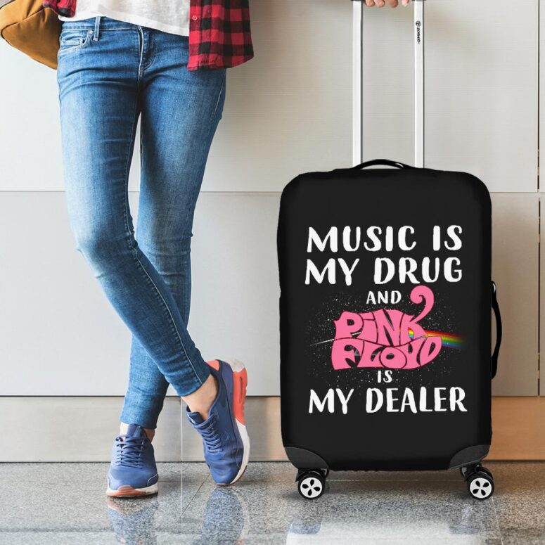 Music is my drug and PinkFloyd is my dealer Luggage Cover