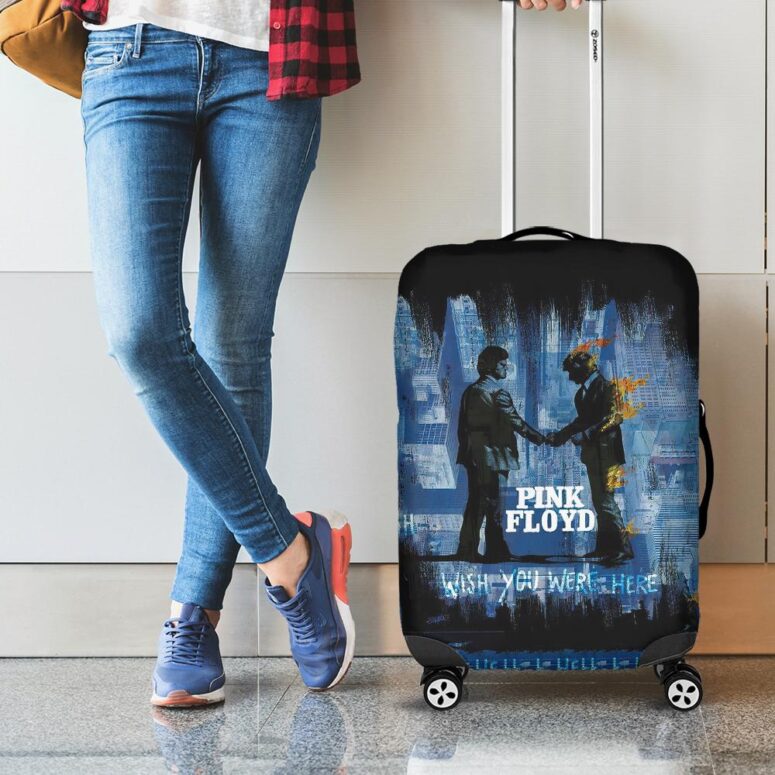 Pink Floyd Wish You Were Here Trippy Luggage Cover