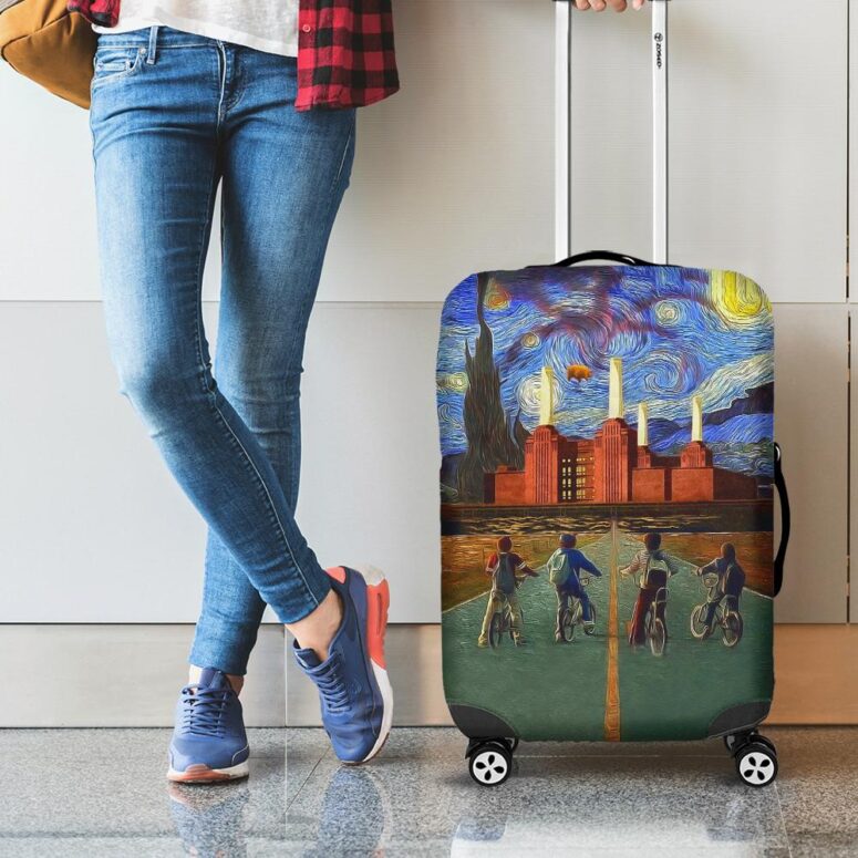 Pigs Can Fly Stranger Things x Animals Pink Floyd Luggage Cover