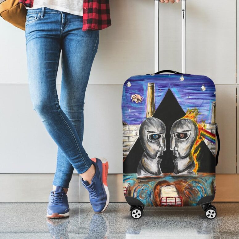 Pink Floyd Album Cover Drawing Art Luggage Cover