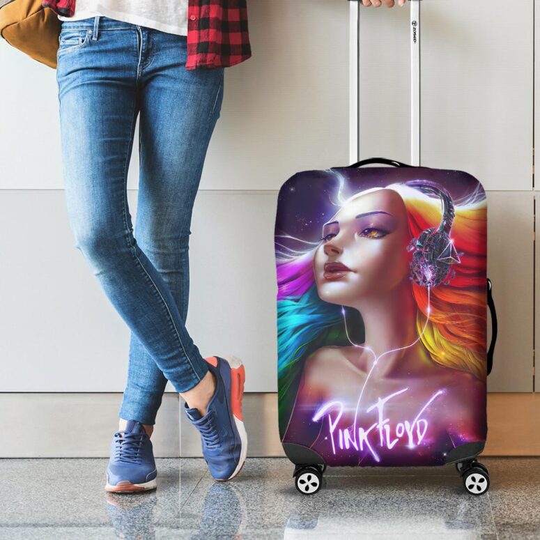 Pink Floyd Lady Art Luggage Cover Pink Floyd Lady Art Luggage Cover