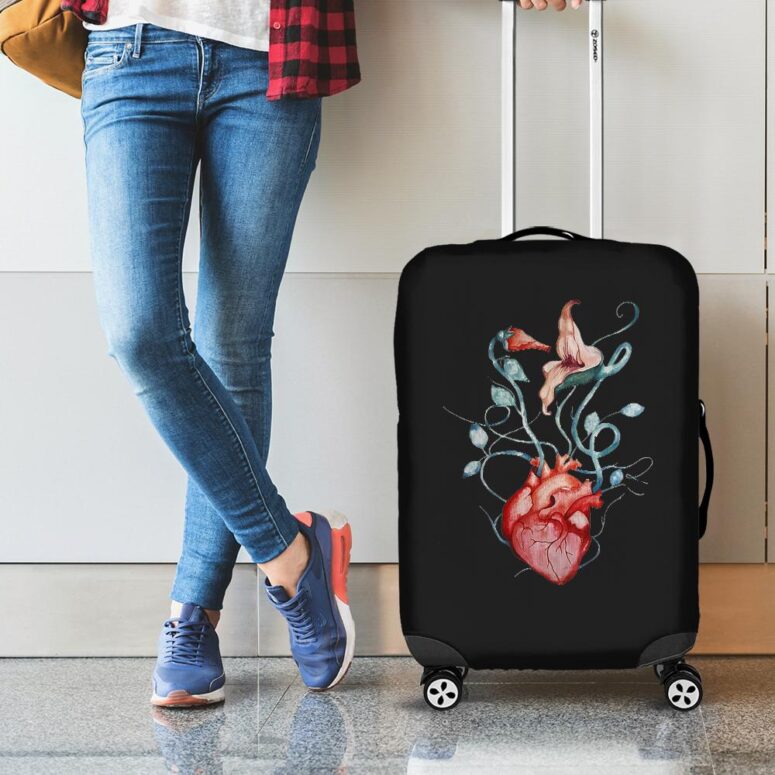Pink Floyd Love Flowers Pink Floyd Luggage Cover Pink Floyd Love Flowers Pink Floyd Luggage Cover