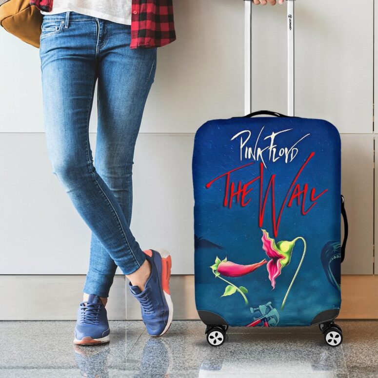 The Wall Hammer Flower Screaming Face Pink Floyd Luggage Cover The Wall Hammer Flower Screaming Face Pink Floyd Luggage Cover