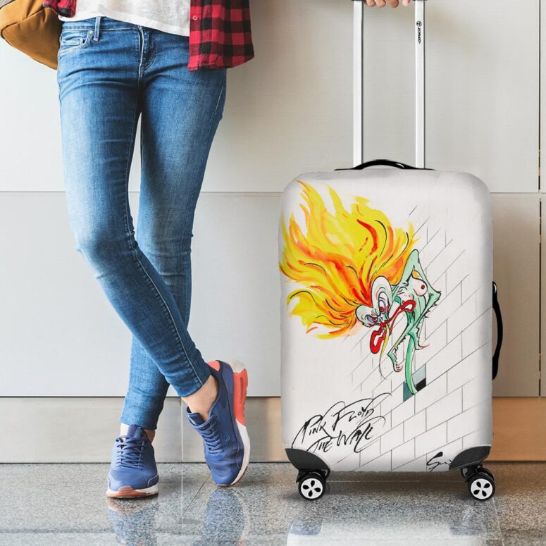 Pink Floyd The Wall The Wife Luggage Cover Pink Floyd The Wall The Wife Luggage Cover