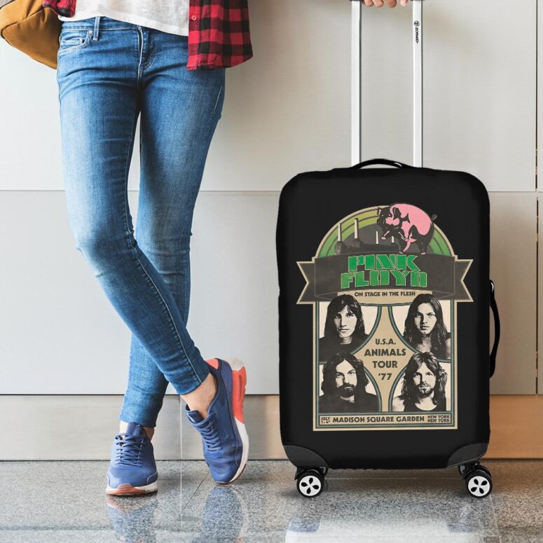 Pink Floyd on stage in the flesh Animals Tour 1977 Luggage Cover Pink Floyd on stage in the flesh Animals Tour 1977 Luggage Cover