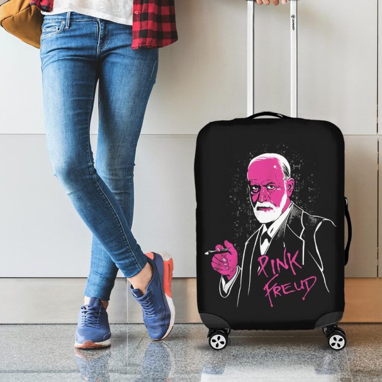 Pink Freud The Dark Side Of The Moon Pink Floyd Luggage Cover