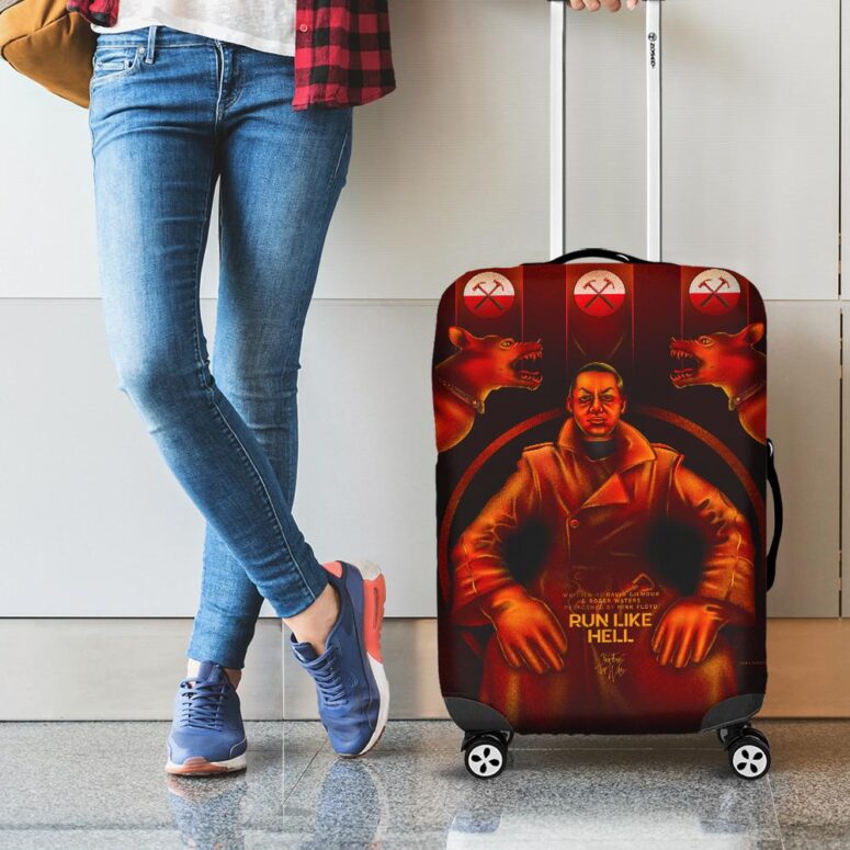 Run Like Hell Fan Art Pink Floyd Luggage Cover Run Like Hell Fan Art Pink Floyd Luggage Cover