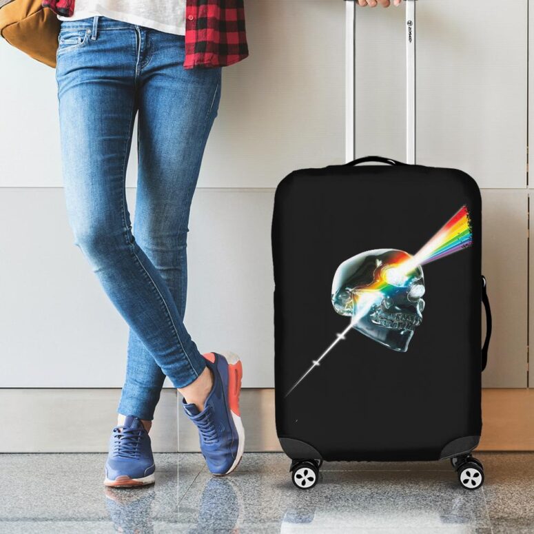 Skull DSOTM Art Pink Floyd Luggage Cover Skull DSOTM Art Pink Floyd Luggage Cover