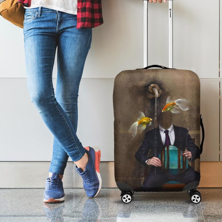 Swimming In A Fish Bowl Pink Floyd Luggage Cover Swimming In A Fish Bowl Pink Floyd Luggage Cover