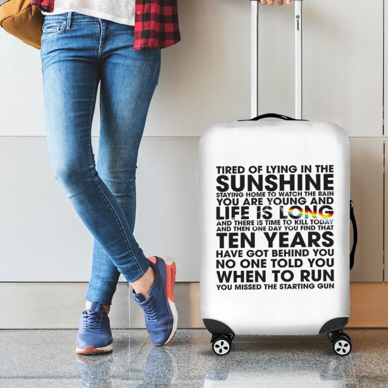 Time Lyrics Tired of lying in the sunshine staying home to watch the rain Pink Floyd Luggage Cover Time Lyrics Tired of lying in the sunshine staying home to watch the rain Pink Floyd Luggage Cover