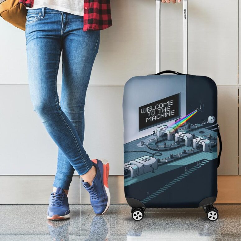 Welcome To The Machine Pink Floyd Luggage Cover Welcome To The Machine Pink Floyd Luggage Cover