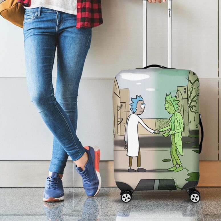 Wish You Were Here x Rick Sanchez Pink Floyd Luggage Cover