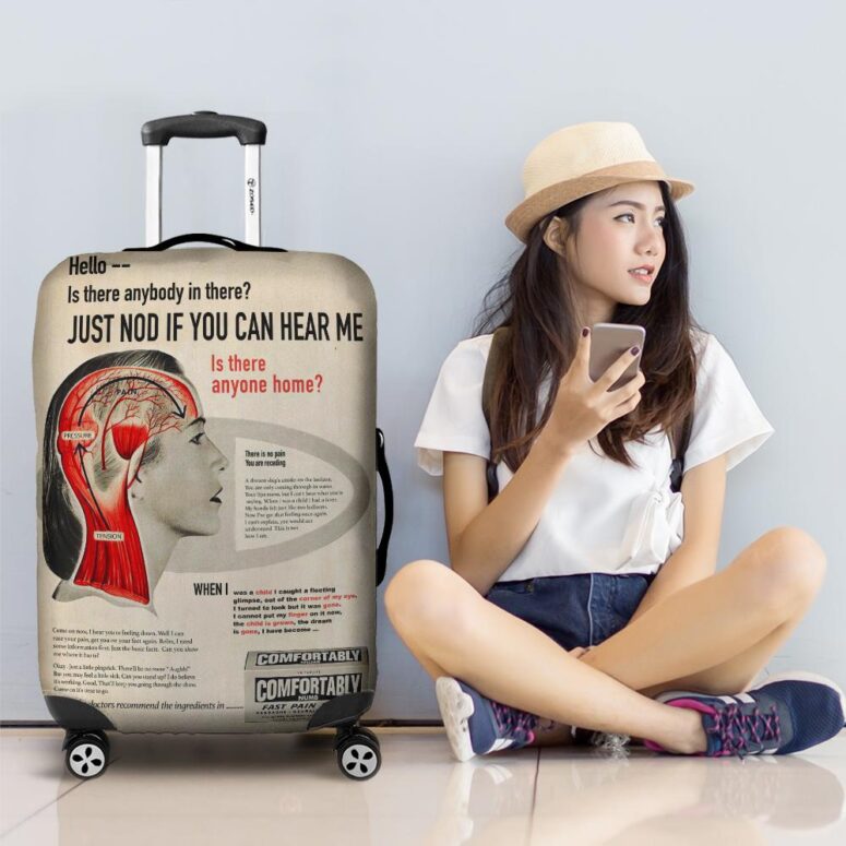 Hello Is There Anybody In There Pink Floyd Luggage Cover