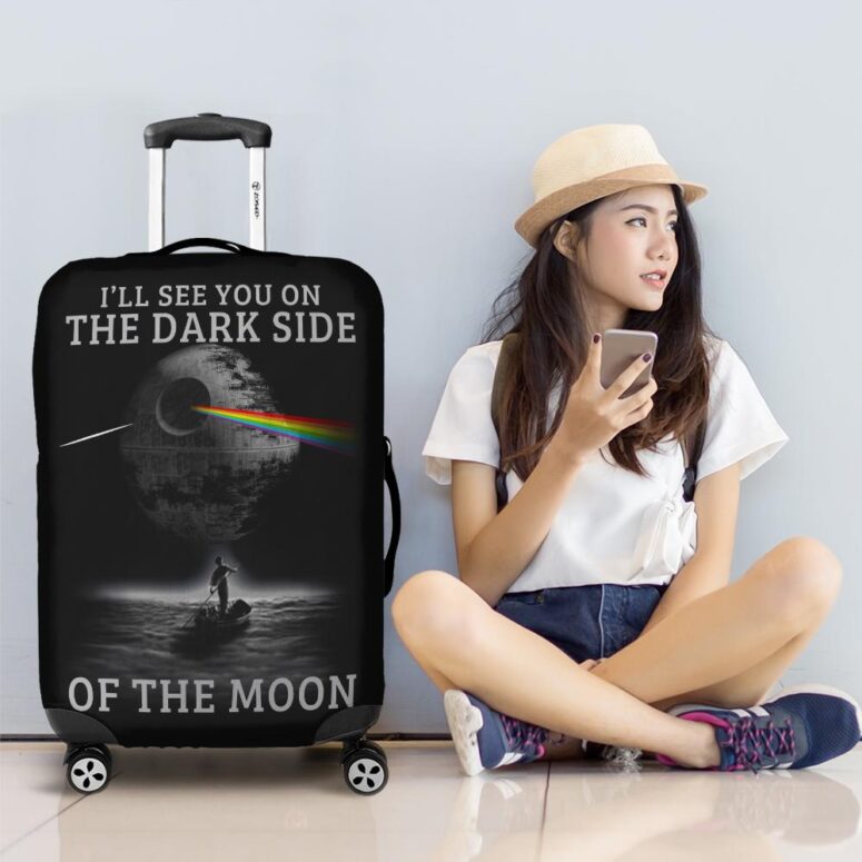 Ill see you on the dark side of the moon Pink Floyd Luggage Cover