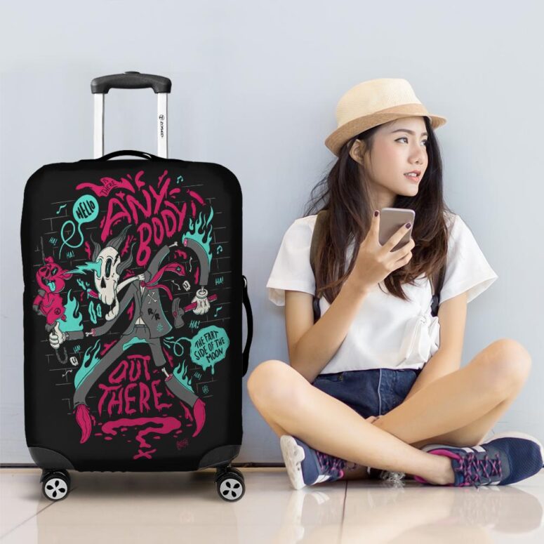 Is there anybody out there Fan Art Pink Floyd Luggage Cover