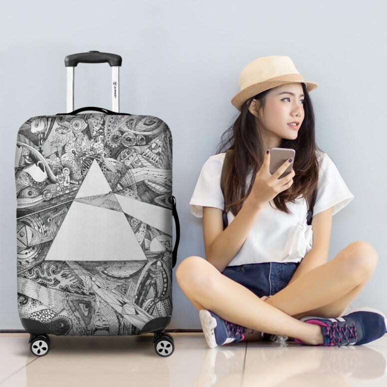 Memories Fan Art Pink Floyd Luggage Cover Memories Fan Art Pink Floyd Luggage Cover