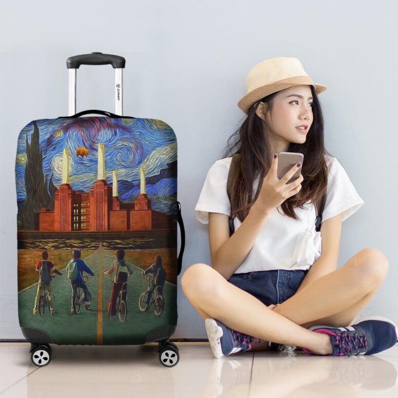 Pigs Can Fly Stranger Things x Animals Pink Floyd Luggage Cover