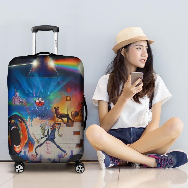 Pink Floyd The Wall Dark Side of The Moon Fine Art Luggage Cover Pink Floyd The Wall Dark Side of The Moon Fine Art Luggage Cover