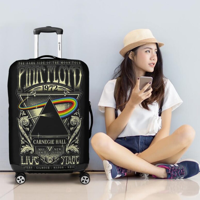 Pink Floyd DSOTM Tour Carnegie Hall 1972 New York Luggage Cover Pink Floyd DSOTM Tour Carnegie Hall 1972 New York Luggage Cover