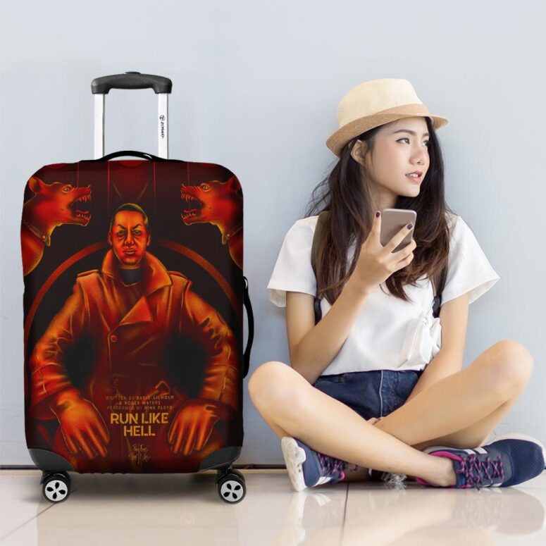 Run Like Hell Fan Art Pink Floyd Luggage Cover Run Like Hell Fan Art Pink Floyd Luggage Cover