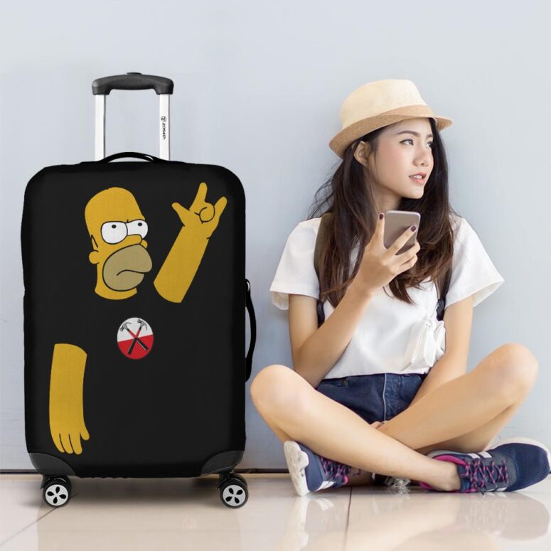Simpson x The Wall Pink Floyd Luggage Cover Simpson x The Wall Pink Floyd Luggage Cover