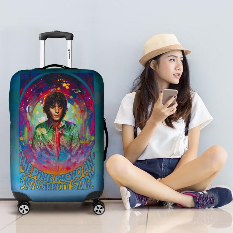 Syd Barrett Portrait Illustration Pink Floyd Luggage Cover