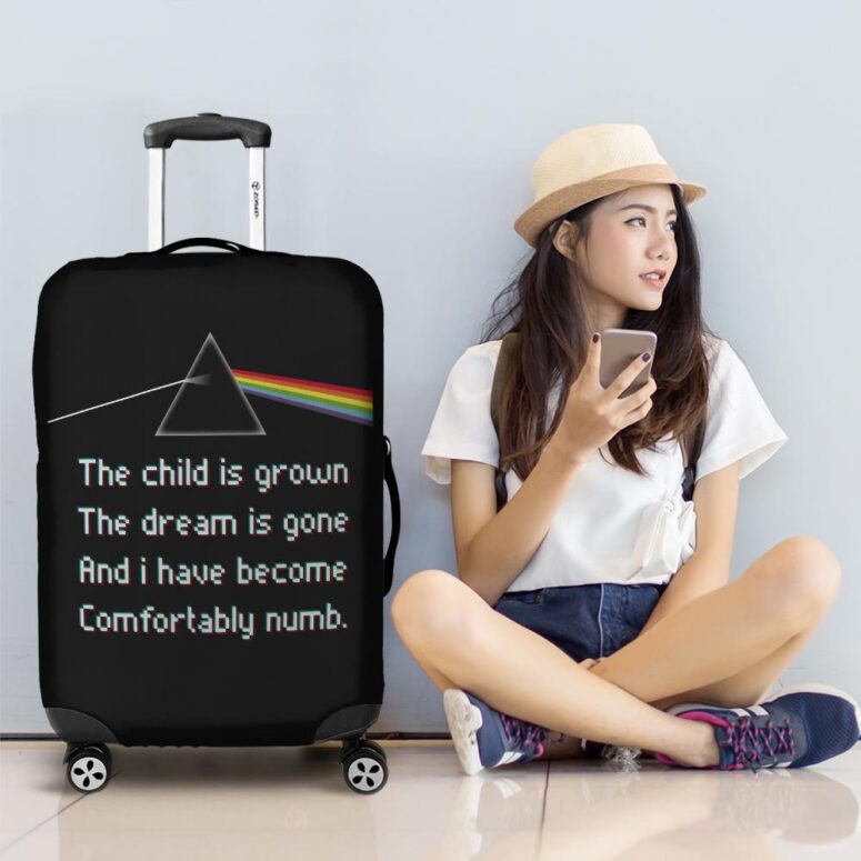 The child is grown The dream is gone I have become comfortably numb Pink Floyd Luggage Cover The child is grown The dream is gone I have become comfortably numb Pink Floyd Luggage Cover