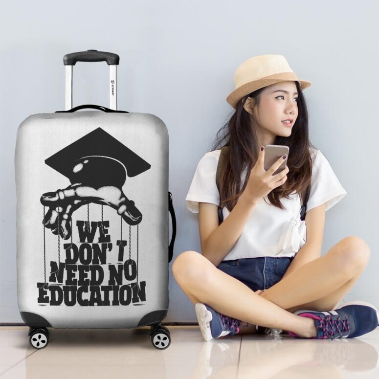 We dont need education Pink Floyd Luggage Cover We dont need education Pink Floyd Luggage Cover