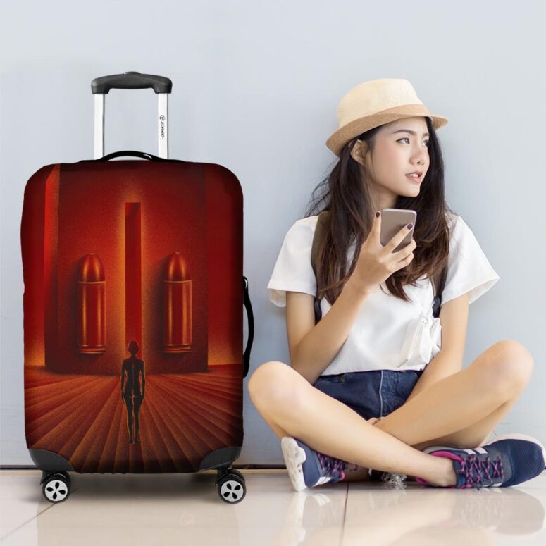 When The Tigers Broke Free Fan Art Pink Floyd Luggage Cover